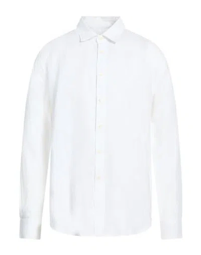120% Lino Man Shirt White Size 3xl Linen