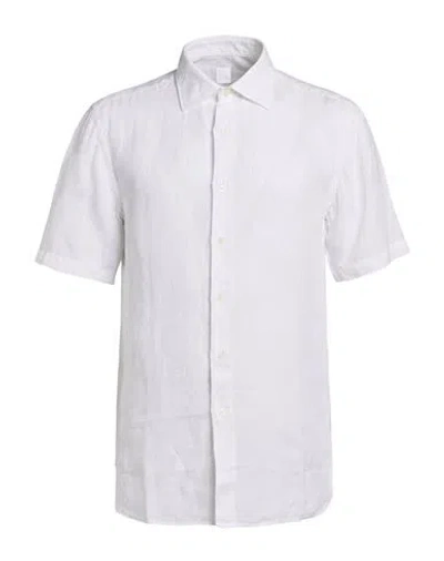 120% Lino Man Shirt White Size L Linen
