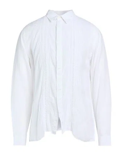 120% Lino Man Shirt White Size L Linen