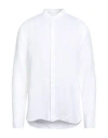 120% Lino Man Shirt White Size Xl Linen In White