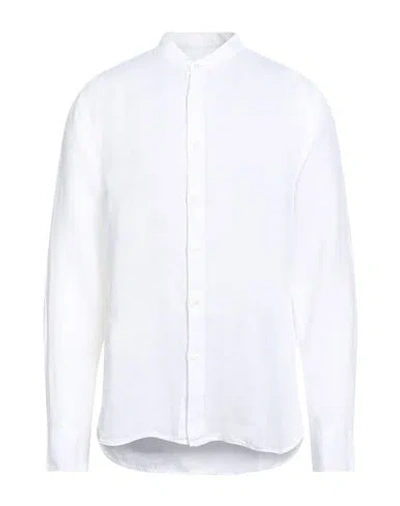 120% Lino Man Shirt White Size Xl Linen