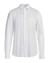 120% Lino Man Shirt Ivory Size Xl Linen In White