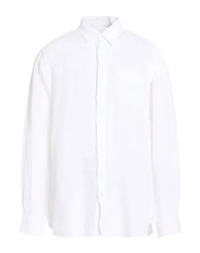 120% Lino Man Shirt White Size Xxl Linen