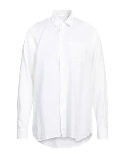 120% Lino Man Shirt White Size Xxl Linen
