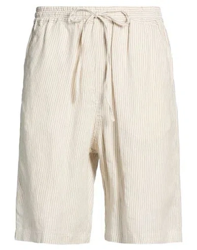 120% Lino Man Shorts & Bermuda Shorts Beige Size 32 Linen In Neutral