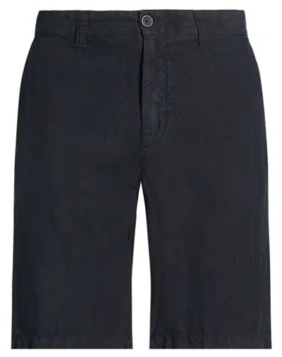 120% Lino Man Shorts & Bermuda Shorts Midnight Blue Size 34 Linen