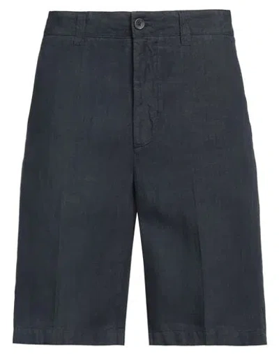 120% LINO 120% LINO MAN SHORTS & BERMUDA SHORTS NAVY SIZE 38 LINEN