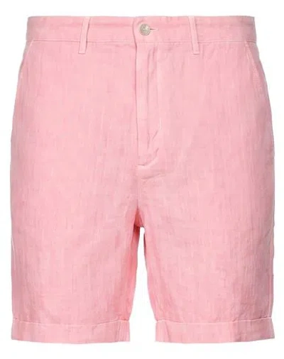 120% Lino Man Shorts & Bermuda Shorts Pink Size 30 Linen