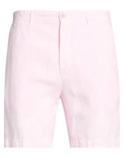 120% Lino Man Shorts & Bermuda Shorts Pink Size 40 Linen