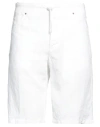 120% Lino Man Shorts & Bermuda Shorts White Size 42 Linen In White