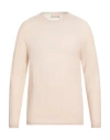 120% Lino Man Sweater Beige Size S Cashmere In Pink