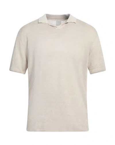 120% Lino Man Sweater Beige Size Xxl Linen
