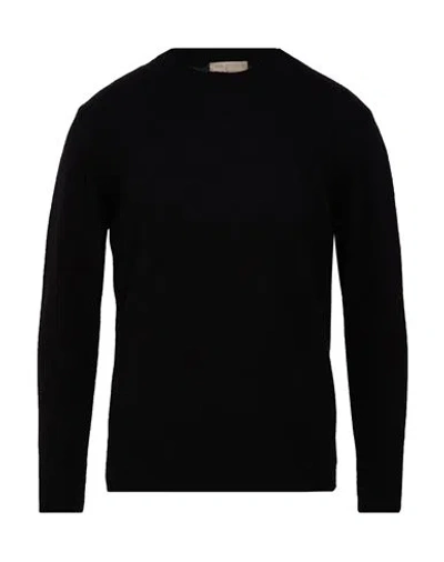 120% Lino Man Sweater Black Size S Cashmere, Wool
