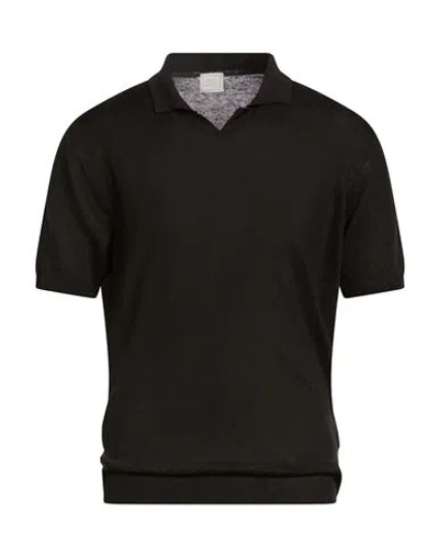 120% Lino Man Sweater Black Size Xxl Linen