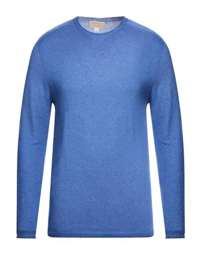 120% Lino Man Sweater Blue Size Xxl Cashmere