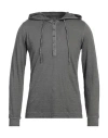 120% Lino Man Sweater Lead Size Xxl Linen In Grey