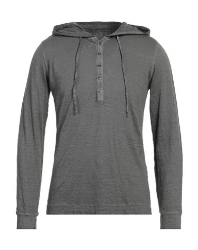 120% Lino Man Sweater Lead Size Xxl Linen In Grey