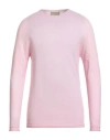 120% Lino Man Sweater Pink Size L Cashmere