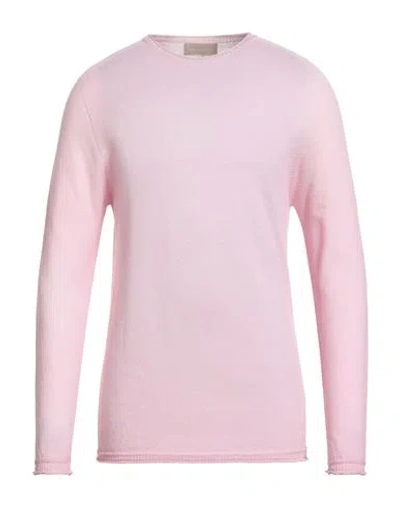 120% Lino Man Sweater Pink Size L Cashmere
