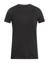 120% Lino Man T-shirt Black Size Xxl Linen