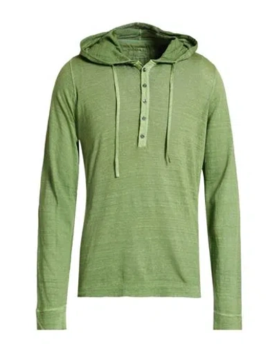 120% Lino Man T-shirt Green Size 3xl Linen
