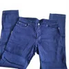 120% Lino Men's 5 Pocket Slim-fit Zip Pant In Ink Fade In Blue