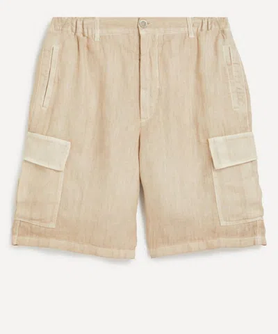 120% Lino 120' Lino Mens Linen Bermuda Shorts