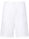 120% Lino Linen Shorts In White