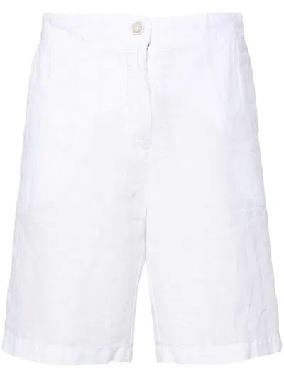 120% LINO MID-RISE LINEN SHORTS