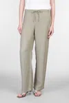 120% Lino Linen Wide Leg Trousers