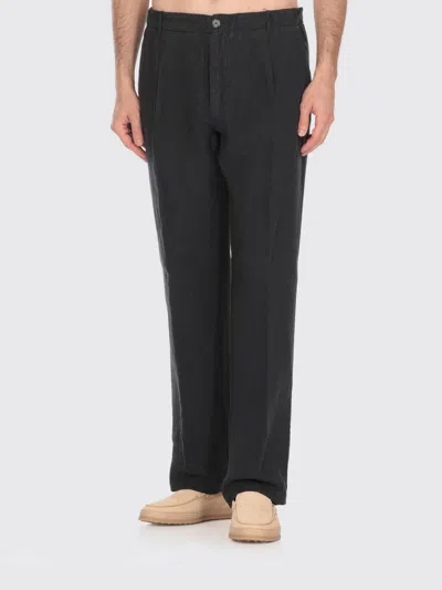 120% Lino Pantalone  Uomo Colore Nero
