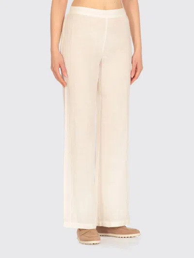 120% Lino Pantalone  Donna Colore Avorio