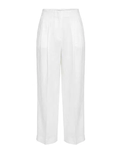 120% Lino Pants In White