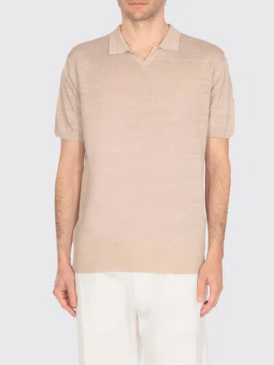 120% Lino Polo  Uomo Colore Beige