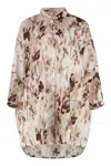 120% Lino Floral-print Shirt