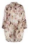 120% Lino Floral-print Shirt
