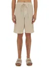 120% Lino Shorts With Drawstring
