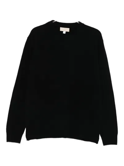 120% Lino Round-neck Sweater In Multi