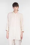 120% Lino Shirt In Beige Linen