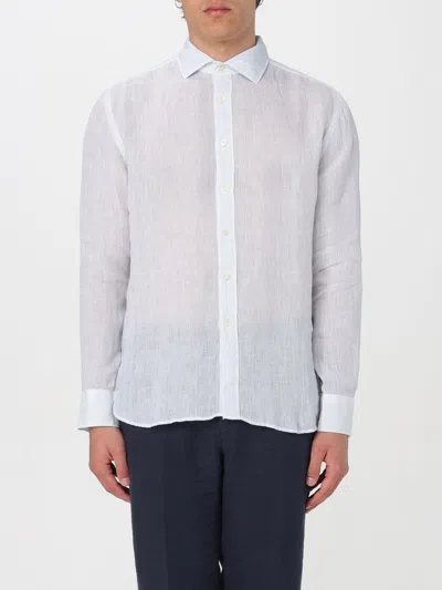 120% Lino Shirt  Men Color Blue 1 In Blue 1