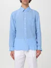 120% Lino Shirt  Men Color Blue