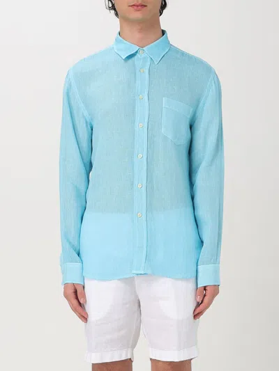 120% LINO SHIRT 120% LINO MEN COLOR BLUE,G71885009