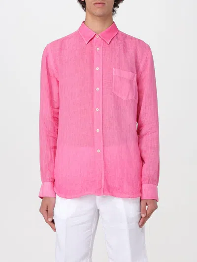 120% Lino Shirt  Men Color Fuchsia