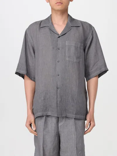 120% Lino Shirt  Men Color Grey