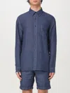 120% Lino Shirt  Men Color Navy In Blue