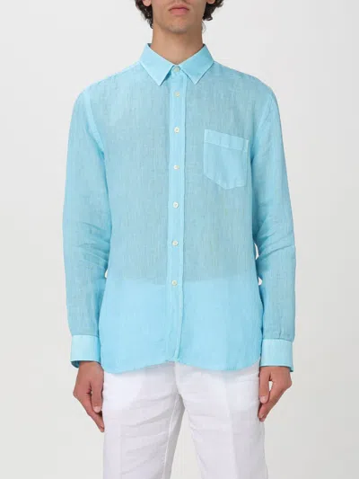 120% Lino Shirt  Men Color Turquoise