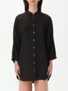 120% Lino Shirt  Woman Color Black In Black