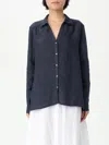 120% Lino Shirt  Woman Color Blue