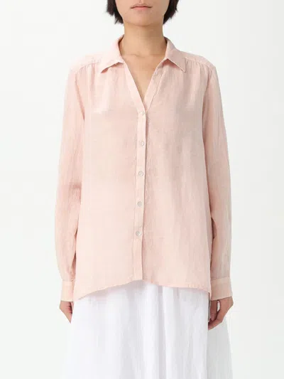 120% Lino Shirt  Woman Color Blush Pink