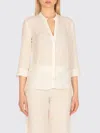 120% Lino Camicia  Donna Colore Avorio In Neutral